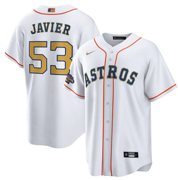 Cristian Javier Houston Astros white jersey
