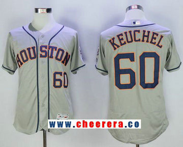 Dallas Keuchel Houston Astros gray Road jersey