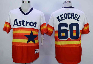 Dallas Keuchel Houston Astros orange Cooperstown jersey
