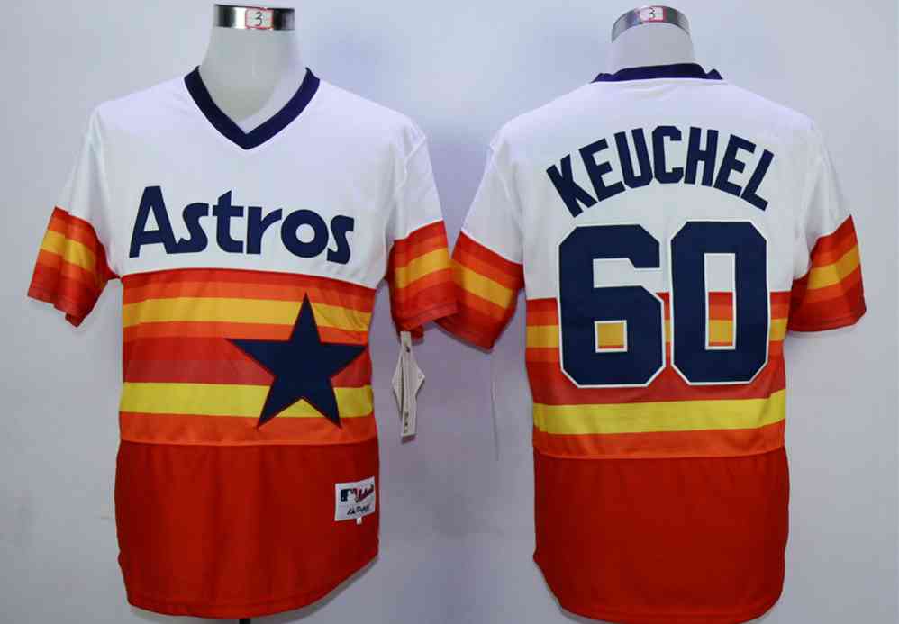 Dallas Keuchel Houston Astros orange Cooperstown jersey
