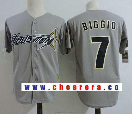 Craig Biggio Houston Astros gray Throwback jersey