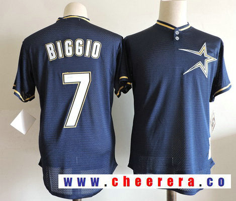 Craig Biggio Houston Astros navy Throwback jersey