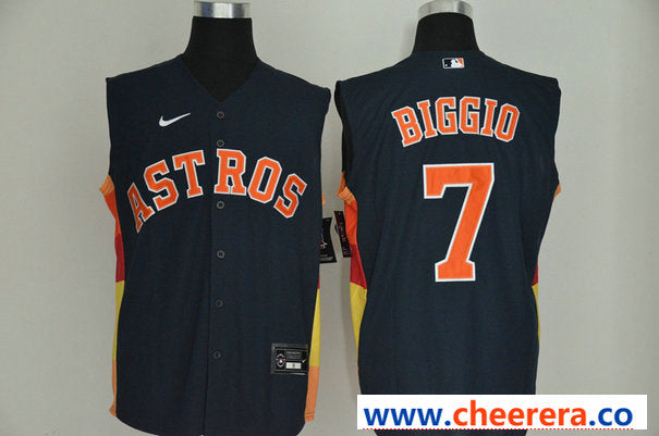 Craig Biggio Houston Astros navy jersey