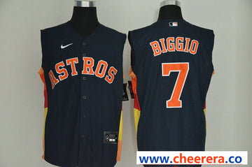 Craig Biggio Houston Astros navy jersey