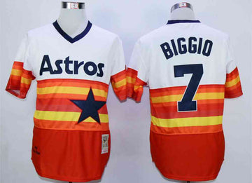 Craig Biggio Houston Astros orange Cooperstown jersey