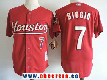 Craig Biggio Houston Astros red Throwback jersey