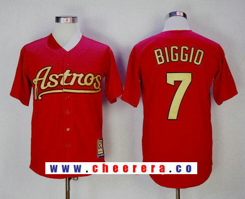 Craig Biggio Houston Astros red Cooperstown jersey