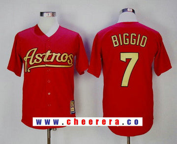 Craig Biggio Houston Astros red Cooperstown jersey