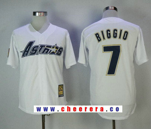 Craig Biggio Houston Astros white Throwback jersey