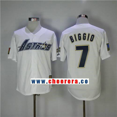 Craig Biggio Houston Astros white Throwback jersey