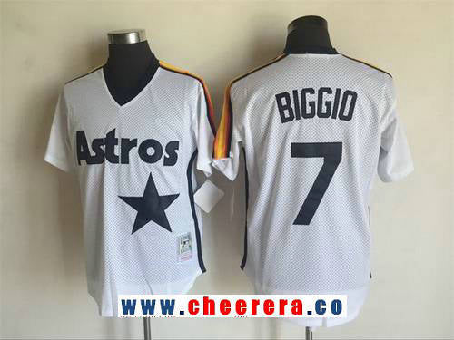 Craig Biggio Houston Astros white Throwback jersey