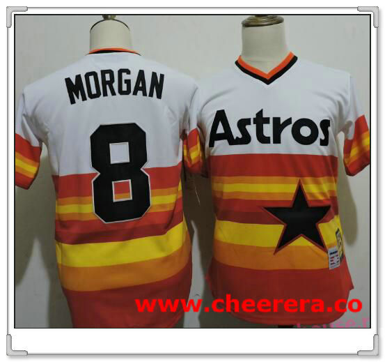 Joe Morgan Houston Astros rainbow Cooperstown jersey