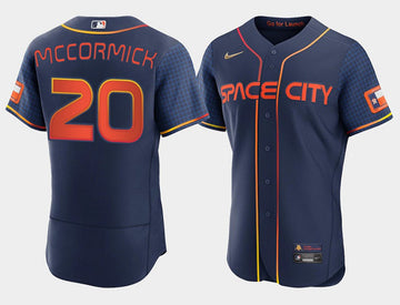 Chas McCormick Houston Astros navy City Connect jersey