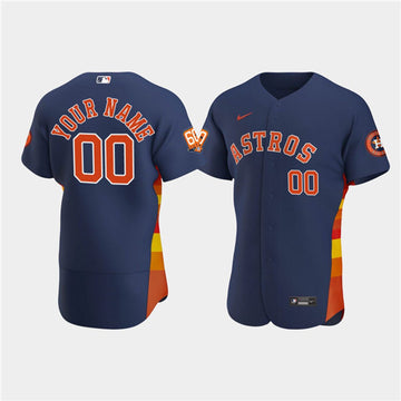 Custom Houston Astros navy jersey