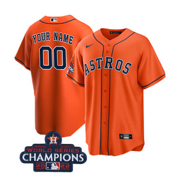 Custom Houston Astros orange jersey