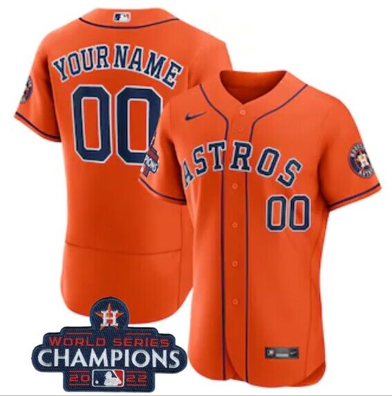 Custom Houston Astros orange jersey