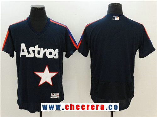 Custom Houston Astros navy jersey