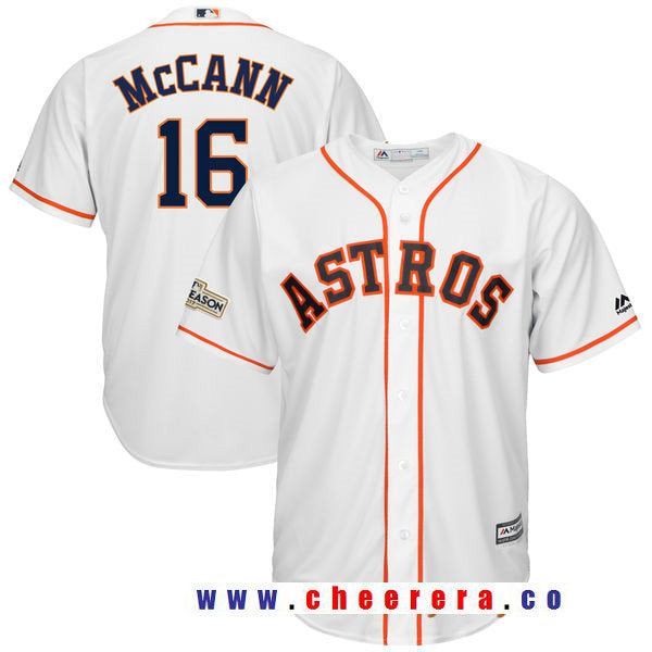 Brian McCann Majestic Houston Astros white jersey