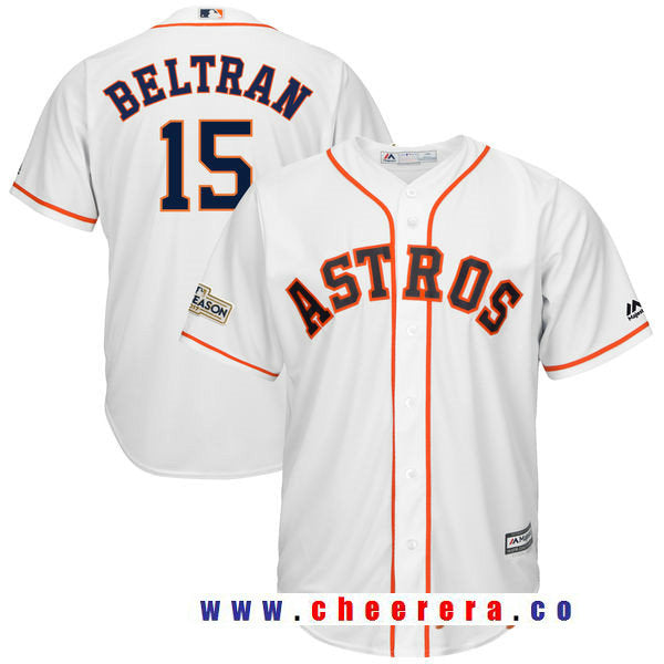Carlos Beltran Majestic Houston Astros white jersey