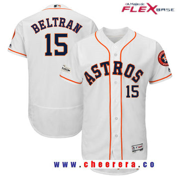 Carlos Beltran Majestic Houston Astros white jersey