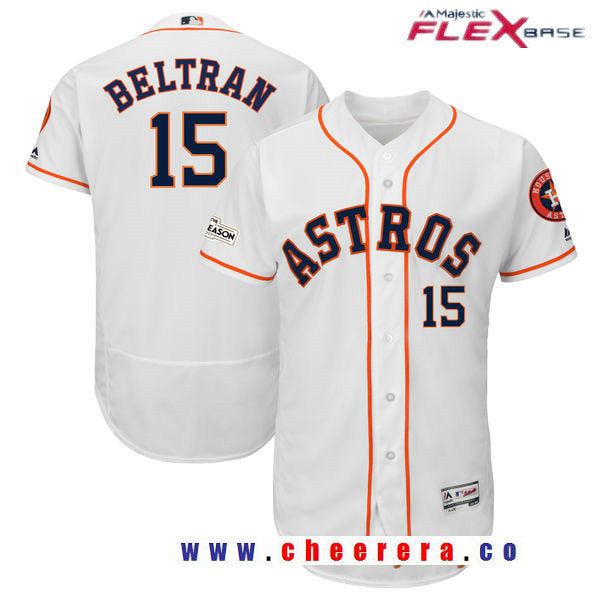 Carlos Beltran Majestic Houston Astros white jersey