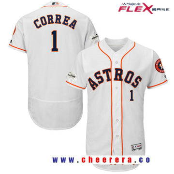 Carlos Correa Majestic Houston Astros white jersey
