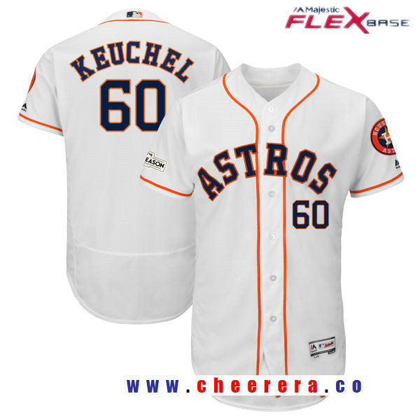 Dallas Keuchel Majestic Houston Astros white jersey