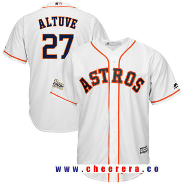 Jose Altuve Majestic Houston Astros white jersey
