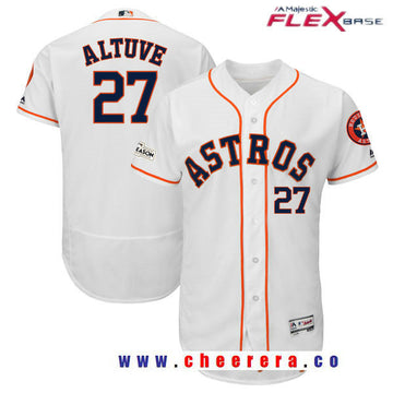 Jose Altuve Majestic Houston Astros white jersey