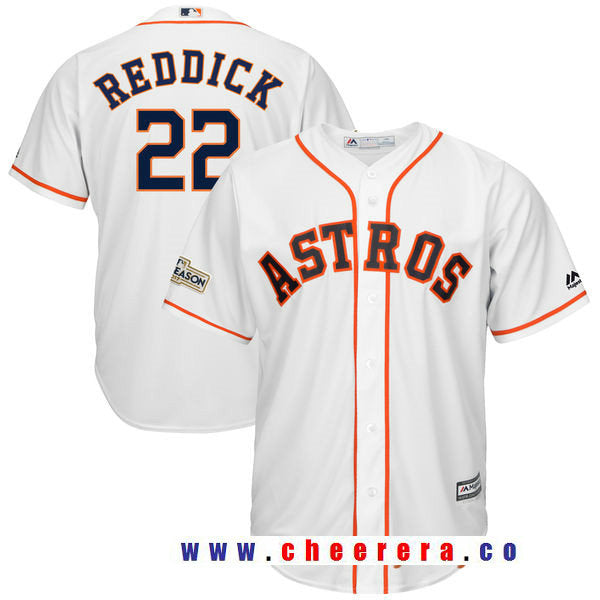 Josh Reddick Majestic Houston Astros white jersey