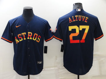 Jose Altuve Houston Astros navy jersey