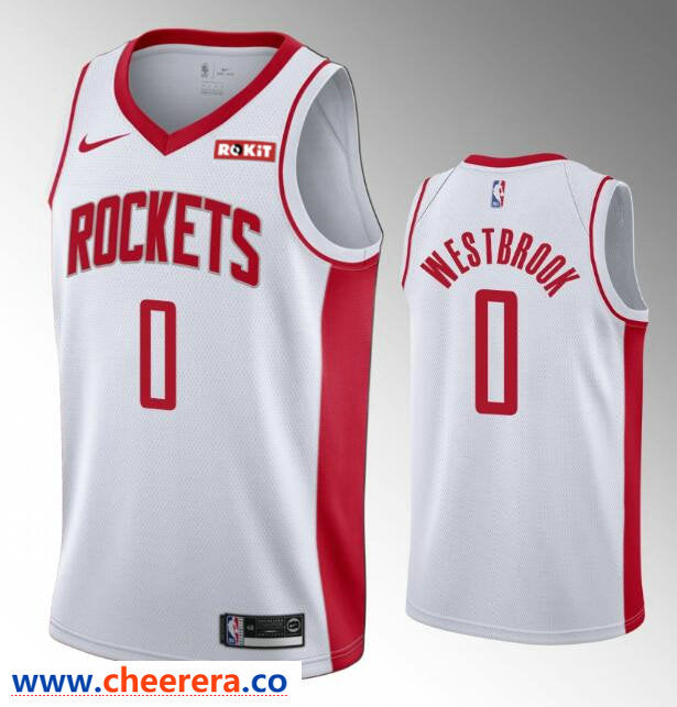 Russell Westbrook Houston Rockets white jersey