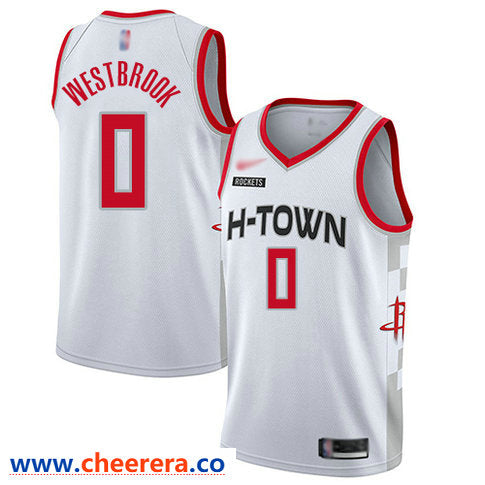 Russell Westbrook Houston Rockets white jersey