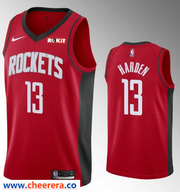 James Harden Houston Rockets red jersey