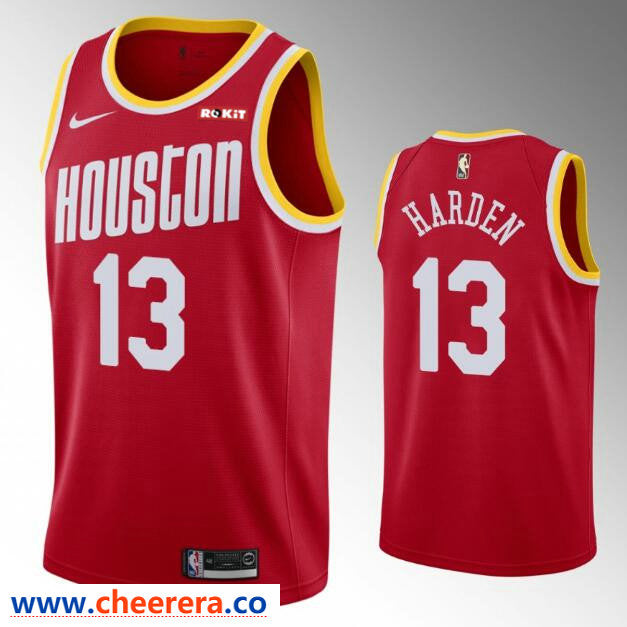 James Harden Houston Rockets red Retro jersey
