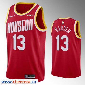 James Harden Houston Rockets red Retro jersey