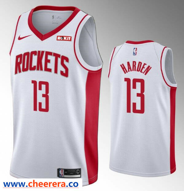 James Harden Houston Rockets white jersey