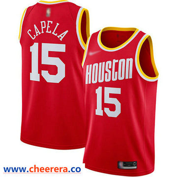 Clint Capela Houston Rockets red jersey