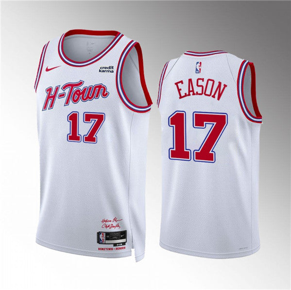 Tari Eason Houston Rockets white jersey