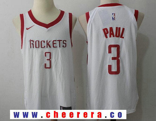 Chris Paul New Houston Rockets white jersey