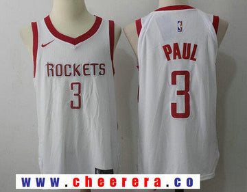 Chris Paul New Houston Rockets white jersey