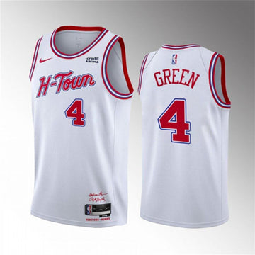 Jalen Green Houston Rockets white jersey