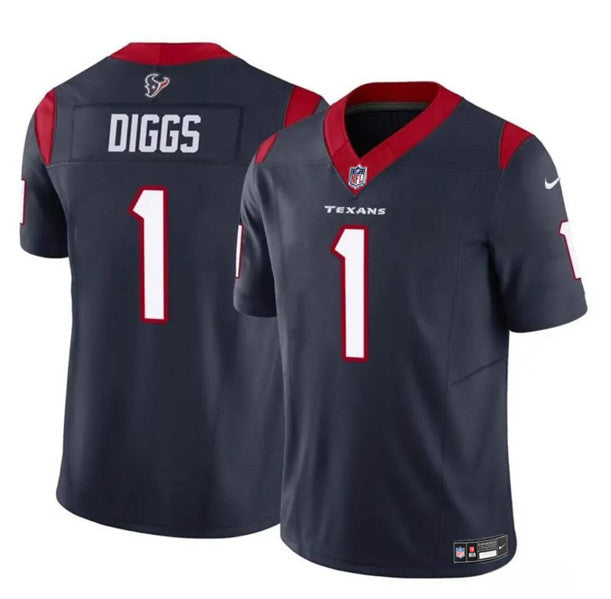 Stefon Diggs Houston Texans navy Vapor jersey