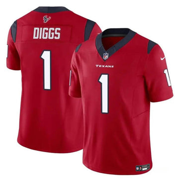Stefon Diggs Houston Texans red Vapor jersey