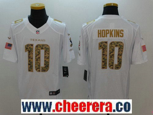 DeAndre Hopkins Houston Texans white Salute To Service jersey