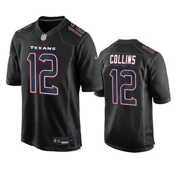 Nico Collins Houston Texans black Vapor jersey