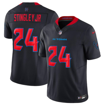 Derek Stingley Jr Houston Texans navy Vapor jersey