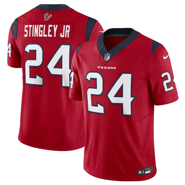 Derek Stingley Jr Houston Texans red Vapor jersey