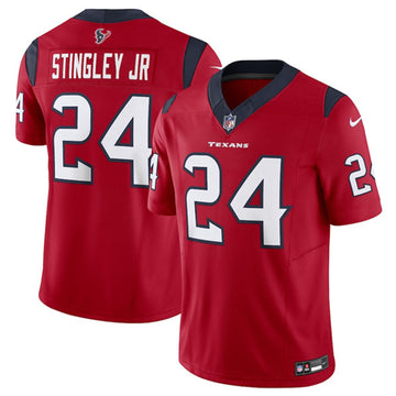 Derek Stingley Jr Houston Texans red Vapor jersey