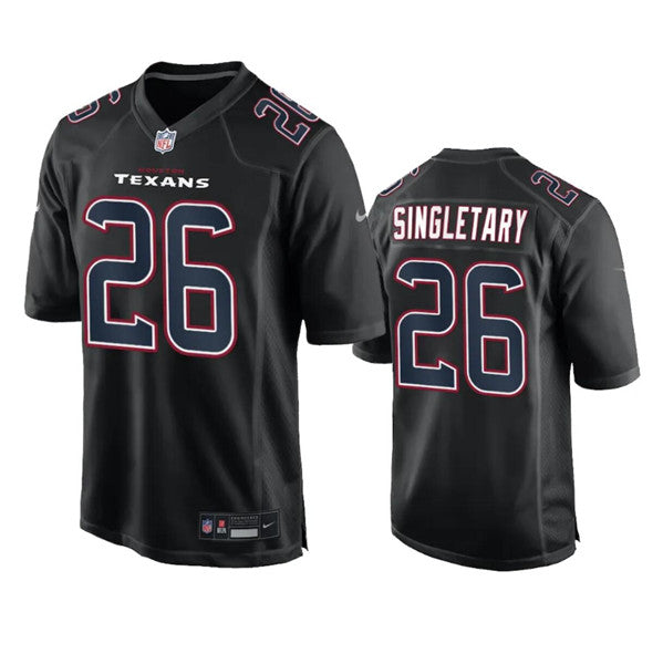 Devin Singletary Houston Texans black Vapor jersey